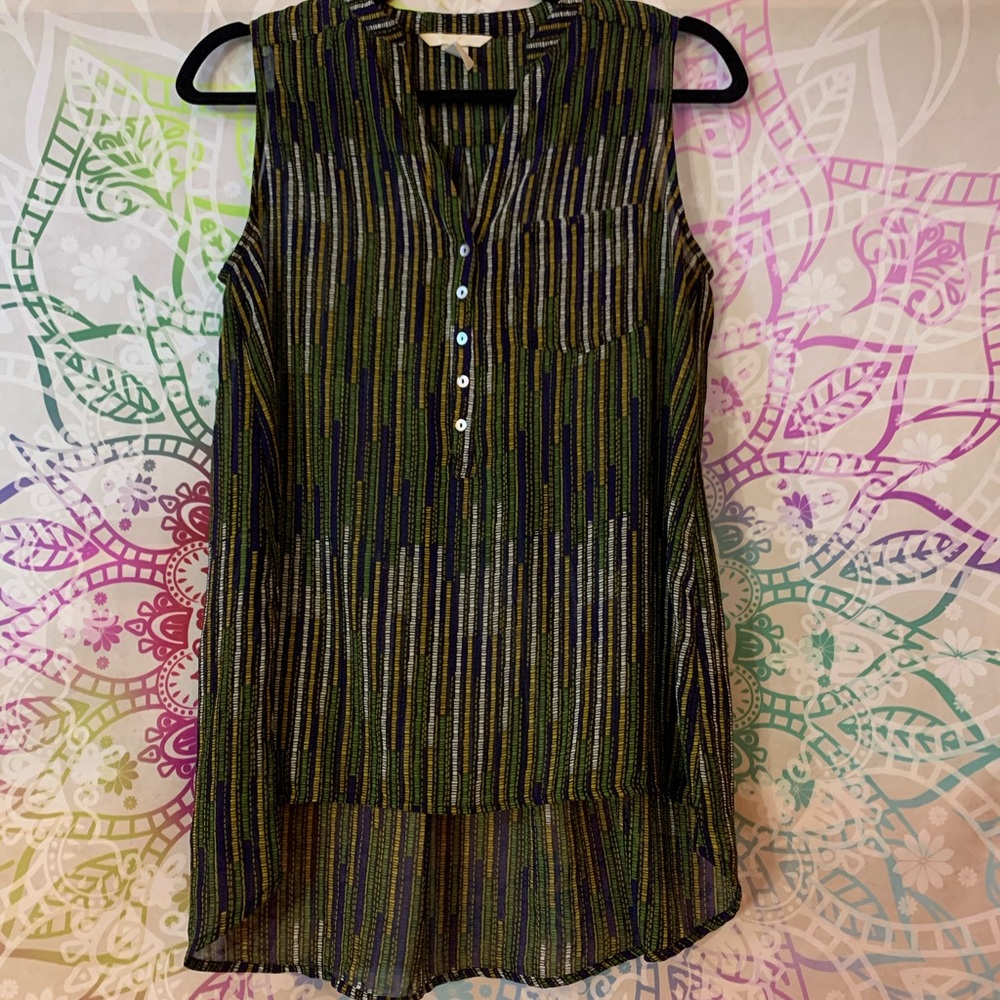 Sheer flowy top size 4 H&M